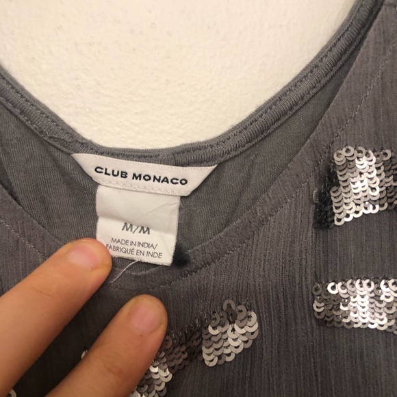 Club Monaco Glitter tank top size medium - Picture 4 of 6